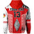 (Custom Text and Number) Tonga Rugby Hoodie Kupesi Ngatu Mate Maa Tonga LT13 - Polynesian Pride