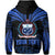 Custom Samoa Tatau Hoodie Blue Polynesian Ula Nifo LT13 - Polynesian Pride