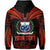 Custom Samoa Tatau Hoodie Red Polynesian Ula Nifo LT13 - Polynesian Pride