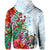 Fiji Hoodie Proud Fijian Tapa mix Tagimoucia Flowers LT13 - Polynesian Pride