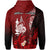 Custom New Caledonia Hoodie Nautilus Red Polynesian Hibiscus LT13 - Polynesian Pride