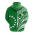 Cook Islands Tatau Hoodie Symbolize Passion Stars Version Green LT13 - Polynesian Pride