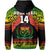 (Custom Text and Number) Samoa Rugby Hoodie Teuila Torch Ginger Gradient Style LT14 - Polynesian Pride