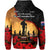 New Zealand ANZAC Hoodie Maori Camouflage Mix Poppies We Will Remember Them LT14 - Polynesian Pride