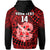 (Custom Text and Number) Hawaii Hoodie Kalani High School Tribal Kakau LT14 - Polynesian Pride