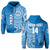 (Custom Text and Number) Apifoou Tonga College Hoodie Class of Year Tongan Ngatu Pattern LT14 Hoodie Blue - Polynesian Pride