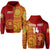 (Custom Text and Number) Tonga Vavau High School Hoodie Class of Year Tongan Ngatu Pattern LT14 Hoodie Red - Polynesian Pride