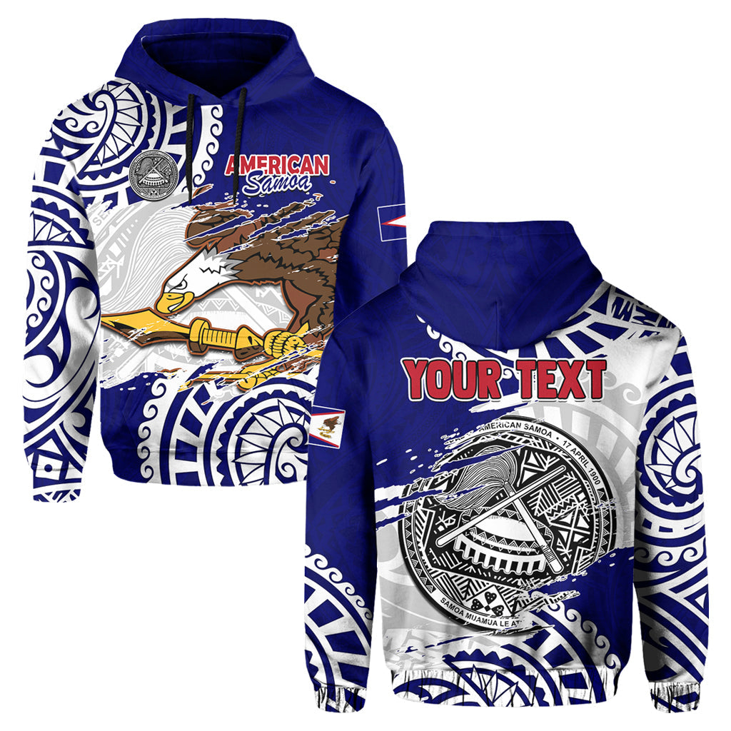 Custom American Samoa Independence Day Hoodie Polynesian Special Version LT14 Hoodie Blue - Polynesian Pride