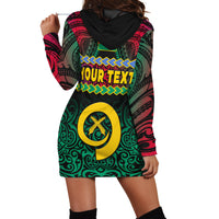 (Custom Personalised) Shefa Province Hoodie Dress Vanuatu Pig Tusk Polynesian Flag Style LT14 - Polynesian Pride