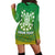 (Custom Personalised) Cook Islands Hoodie Dress Circle Pattern Mix Sea Turtle Green Version LT14 - Polynesian Pride