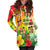 Aloha Poly Fest Hoodie Dress Polynesian Pattern With Tropical Flowers LT14 - Polynesian Pride