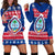 (Custom Personalised) Guam Christmas Hoodie Dress Guaman Seal Polynesian Felis Pusgua LT14 Blue - Polynesian Pride