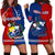 (Custom Personalised) TokoUso Hoodie Dress Tonga and Samoa United We Stand Divided We Fall LT14 Blue - Polynesian Pride