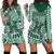 Hawaii Football Hoodie Dress Rainbow Warriors Tribal Kakau LT14 Green - Polynesian Pride