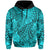 Custom Hawaii Hoodie Polynesian Tribal Art Ver.01 LT14 Pullover Hoodie Turquoise - Polynesian Pride