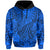 Custom Hawaii Hoodie Polynesian Tribal Art Ver.04 LT14 Pullover Hoodie Blue - Polynesian Pride