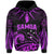 Custom Samoa Tatau Hoodie Purple Polynesian Ula Nifo LT13 Pullover Hoodie Purple - Polynesian Pride