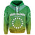 Cook Islands Hoodie Circle Pattern Mix Sea Turtle Green Version LT14 Hoodie Green - Polynesian Pride