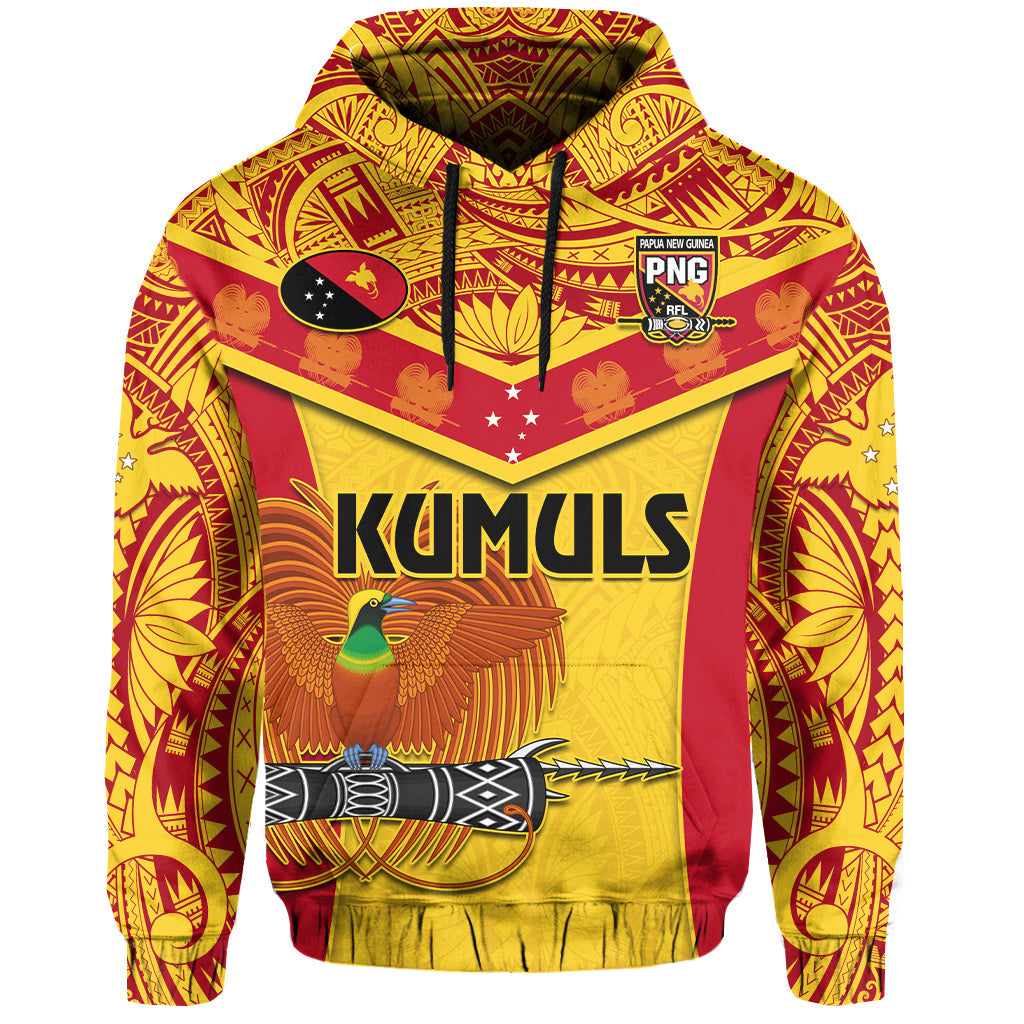 Papua New Guinea Rugby Hoodie PNG Kumuls Bird of Paradise Yellow LT14 Hoodie Yellow - Polynesian Pride