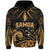 Custom Samoa Tatau Hoodie Gold Polynesian Ula Nifo LT13 Pullover Hoodie Gold - Polynesian Pride