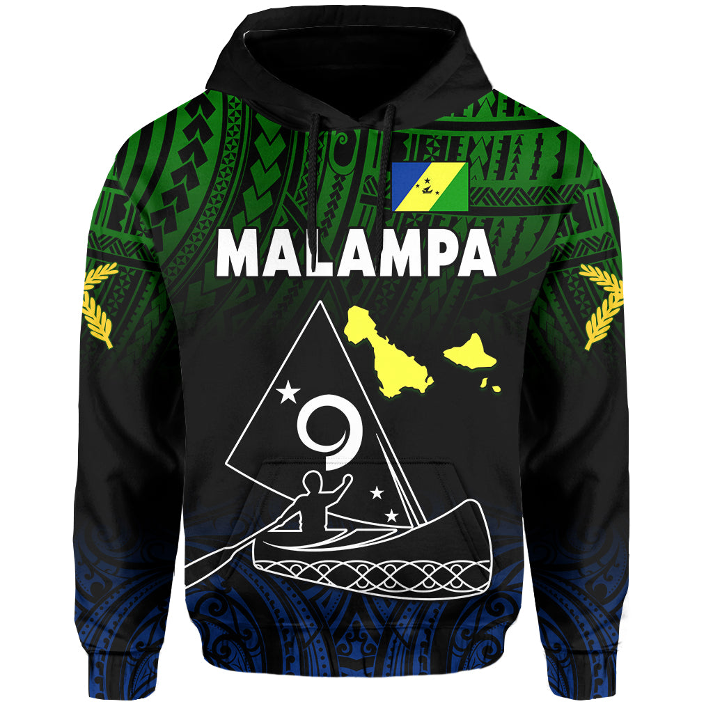 Malampa Province Hoodie Native Canoe Mix Vanuatu Pig Tusk Black Version LT14 Hoodie Black - Polynesian Pride