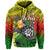 The Shaka Hawaii Hoodie Tropical Flowers Reggae Version LT13 Hoodie Reggae - Polynesian Pride