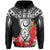 Custom Guam Chamorro Hoodie Guaman Latte Stone Tropical Flowers Black Style LT14 - Polynesian Pride