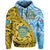 Tuvalu 1978 Hoodie Happy 44th Independence Anniversary Polynesian Pattern LT14 Hoodie Yellow - Polynesian Pride