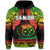 (Custom Text and Number) Samoa Rugby Hoodie Teuila Torch Ginger Gradient Style LT14 - Polynesian Pride