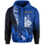 Custom New Caledonia Hoodie Nautilus Blue Polynesian Hibiscus LT13 Pullover Hoodie Blue - Polynesian Pride