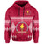 (Custom Text and Number) Beulah College Hoodie Ngatu Pattern Tonga LT13 - Polynesian Pride