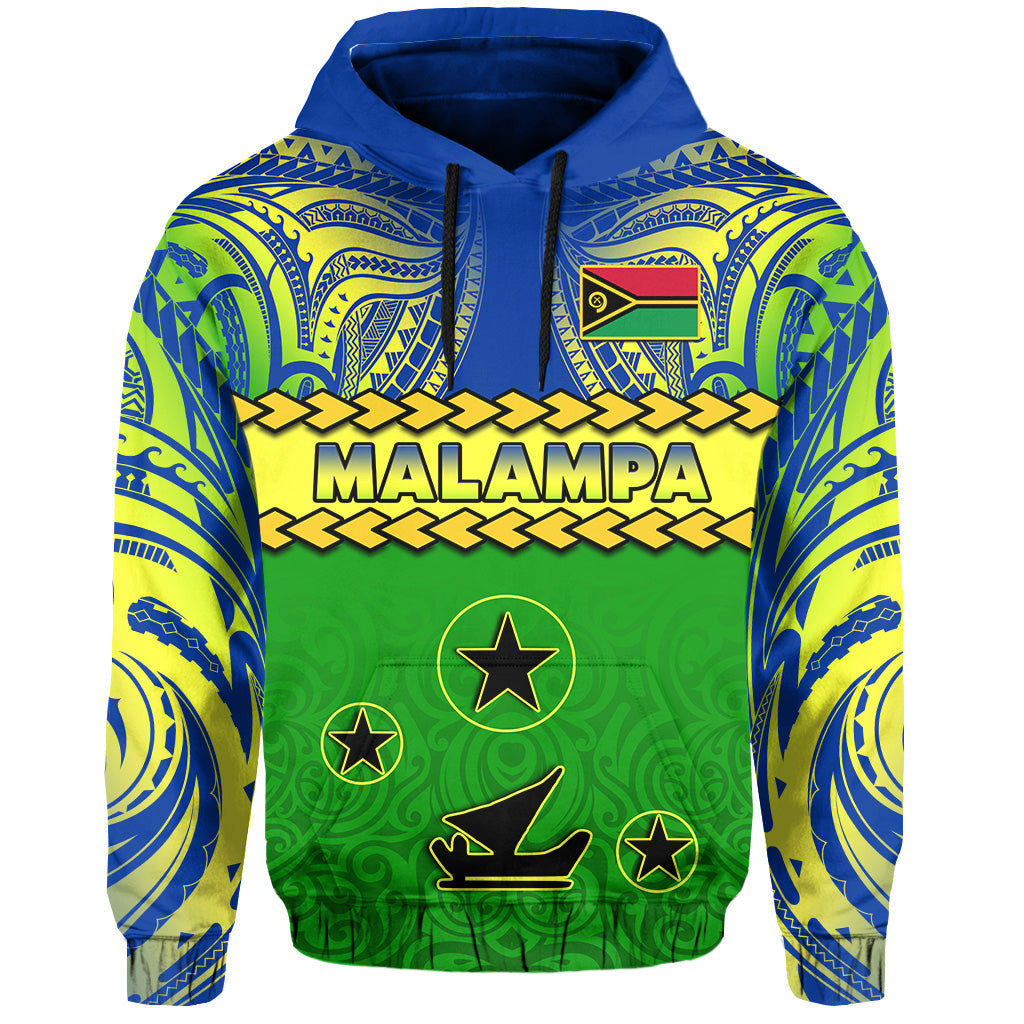 Malampa Province Hoodie Vanuatu Pig Tusk Polynesian Flag Style LT14 Hoodie Green - Polynesian Pride