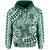 Hawaii Football Hoodie Rainbow Warriors Tribal Kakau LT14 Pullover Hoodie Green - Polynesian Pride