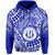 Hawaii Hoodie Moanalua High School Tribal Kakau LT14 Pullover Hoodie Blue - Polynesian Pride