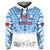 Samoa Rugby Hoodie Toa Samoa Polynesian Pacific White Version LT14 White - Polynesian Pride