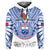 (Custom Text and Number) Samoa Rugby Hoodie Manu Samoa 7s Ginger White Polynesian LT14 - Polynesian Pride