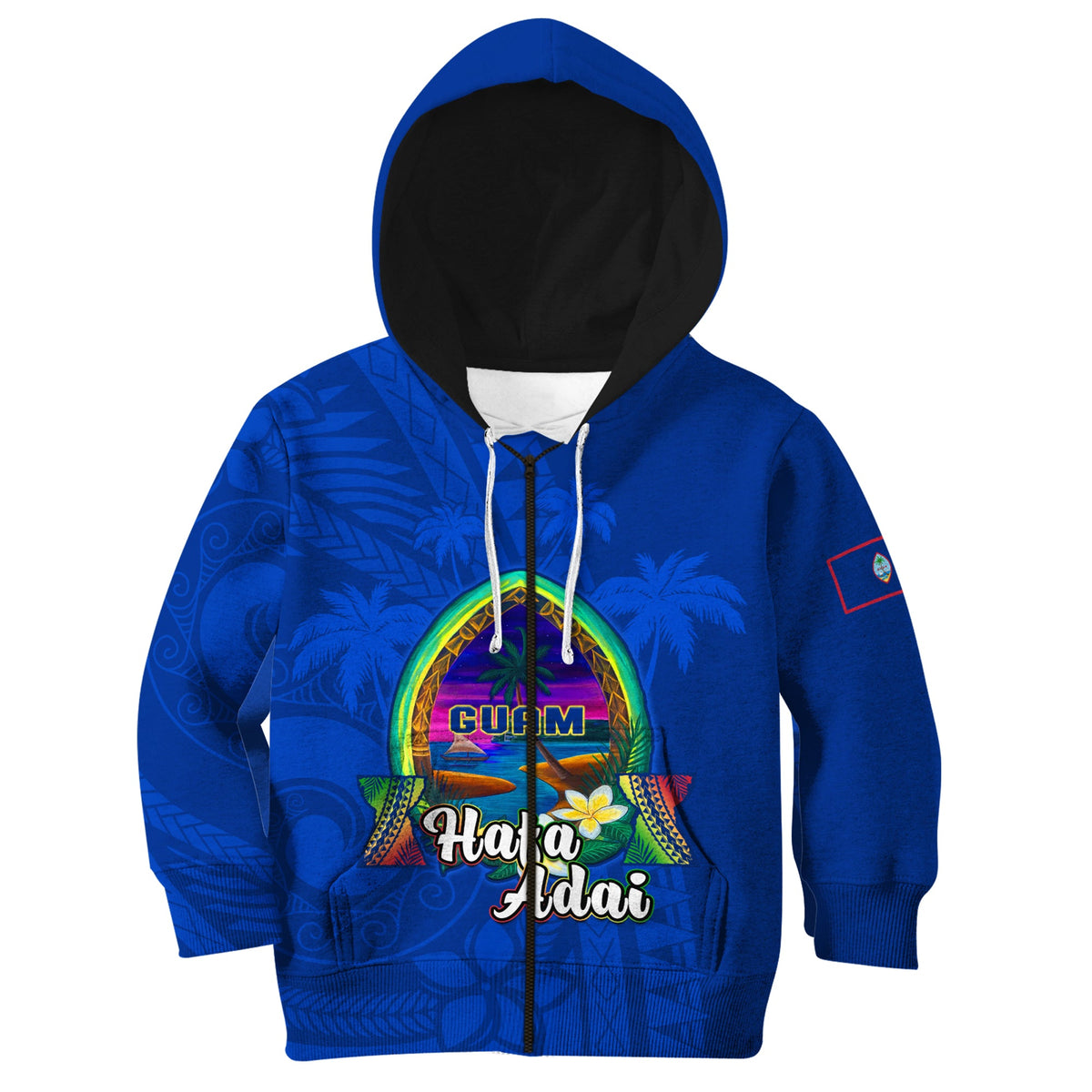 (Custom Personalised) Guam Hoodie KID Hafa Adai Latte Stone Proud Chamorro LT14 - Polynesian Pride
