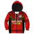 Tonga Rugby Hoodie KID Mate Maa Tonga Pacific Ngatu Black LT14 Zip Hoodie Red - Polynesian Pride