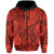 Custom Hawaii Hoodie Polynesian Tribal Art Ver.02 LT14 Zip Hoodie Red - Polynesian Pride