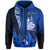 Custom New Caledonia Hoodie Nautilus Blue Polynesian Hibiscus LT13 Zip Hoodie Blue - Polynesian Pride