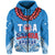 Toa Samoa Rugby Hoodie Manu Siva Tau Style Ulafala LT13 Zip Hoodie Blue - Polynesian Pride