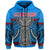 Guam Chamorro Hoodie Latte Stone Blue Polynesian Haligi LT13 Zip Hoodie Blue - Polynesian Pride