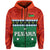 Custom Penama Province Hoodie Vanuatu Pig Tusk Polynesian Flag Style LT14 Zip Hoodie Green - Polynesian Pride