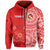 (Custom Text and Number) Tonga Hoodie Tongan Coat of Arms Ngatu Pattern LT14 - Polynesian Pride