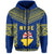 Custom Niue Hoodie Happy Constitution Day Niuean Hiapo Crab With Map LT14 - Polynesian Pride