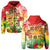 Custom Aloha Poly Fest Hoodie Polynesian Pattern With Tropical Flowers LT14 Zip Hoodie Reggae - Polynesian Pride