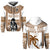 Custom Text and Number Fiji Rugby Hoodie Pacific The Bati Brown Fijian Tapa LT14 Zip Hoodie Brown - Polynesian Pride