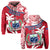 Custom Samoa Hoodie Samoan Coat of Arms With Coconut Red Style LT14 Zip Hoodie Red - Polynesian Pride