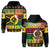 Custom Vanuatu Christmas Hoodie Pig Tusk Polynesian Joyeux Noel Flag Art LT14 Zip Hoodie Reggae - Polynesian Pride