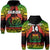 (Custom Text and Number) Samoa Rugby Hoodie Teuila Torch Ginger Gradient Style LT14 Zip Hoodie Black - Polynesian Pride